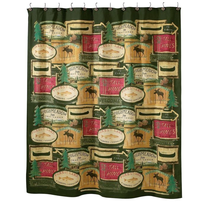 Avanti Rather Be Fishing Shower Curtain Bed Bath Beyond