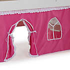 Alternate image 1 for Addison Junior Loft Bed with Tent and Playhouse in White/Pink