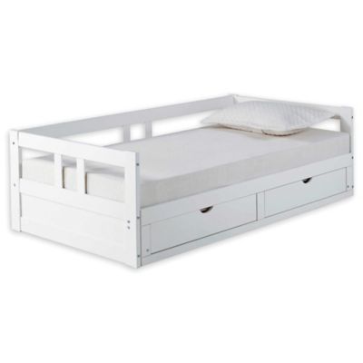 Alaterre Melody Twin Day Bed with Storage in White