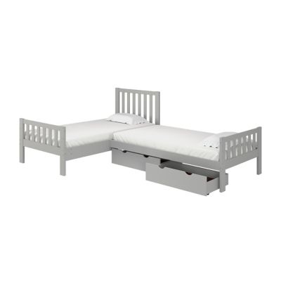 l shaped corner twin beds