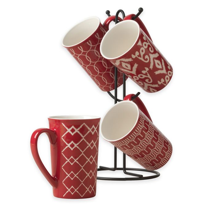 Tabletops Gallery® Mason 5Piece Mug Tree Set Bed Bath & Beyond