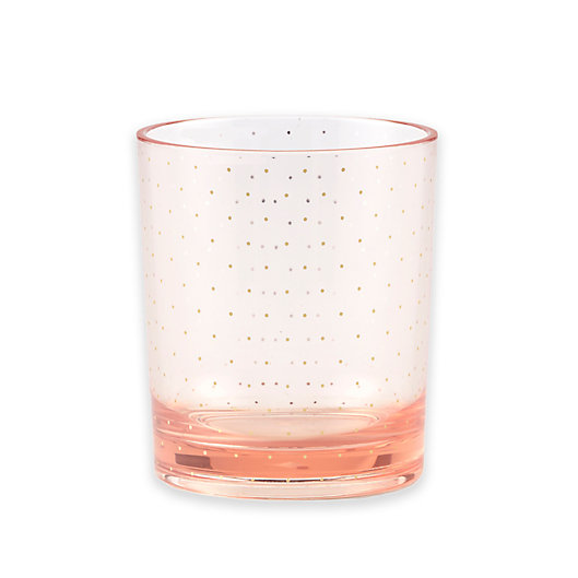 Alternate image 1 for kate spade new york Patio Floral Double Old Fashion Glasses in Blush (Set of 2)