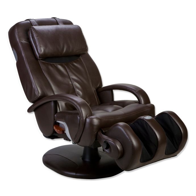  Human  Touch  ThermoStretch Massage Chair in Espresso Bed  