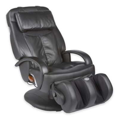  Human  Touch  ThermoStretch Massage Chair in Black Bed  