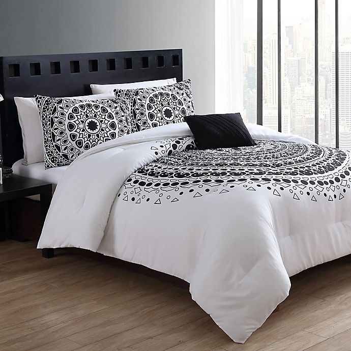 black and white bed set