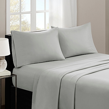 Madison Park 3M Microcell Twin XL Sheet Set in Grey. View a larger version of this product image.