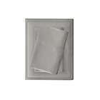 Alternate image 1 for Madison Park 3M Microcell Twin Sheet Set in Grey