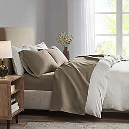 Madison Park 3M Microcell King Sheet Set in Brown