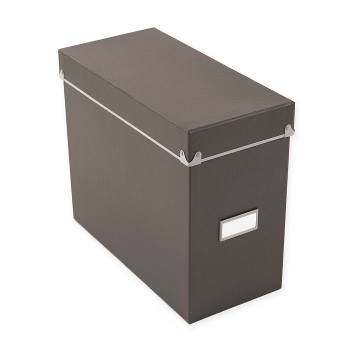 Frisco File Box in Grey Bed Bath & Beyond