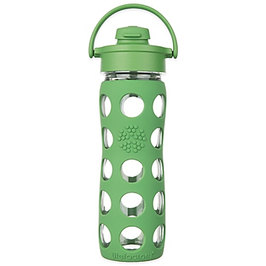 Lifefactory&reg;Glass Water Bottle with Flip Cap. View a larger version of this product image.