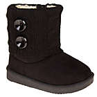 Alternate image 0 for Stepping Stones Size 5 Toddler Faux Suede Button Sweater Boots in Black