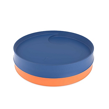 Kizingo Nudge Plate in Dark Blue/Orange (Set of 2). View a larger version of this product image.