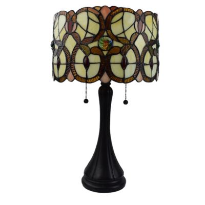 Leaded Glass Lamp Shade Bed Bath Beyond, Stained Glass Drum Lamp Shade