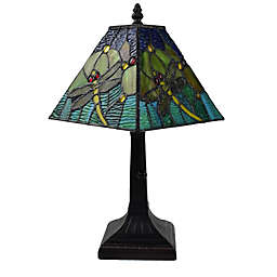 Tiffany Style Dragonfly Mini Table Lamp