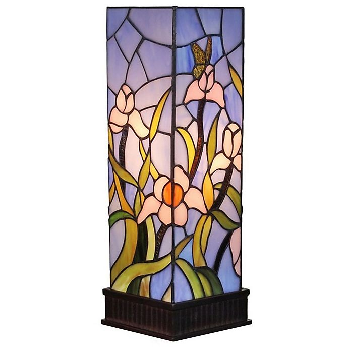 Style Dragonfly Mini Accent, Stained Glass Accent Lamps