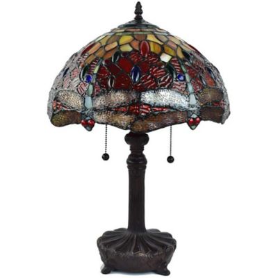 Tiffany Style Dragonfly Table Lamp