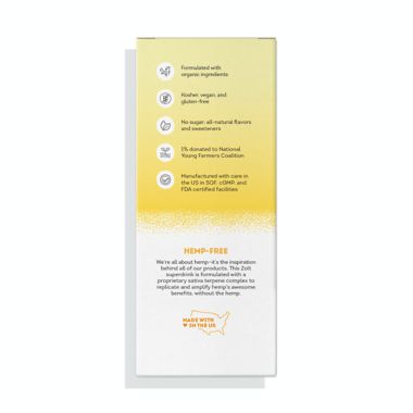 Zolt&trade; Plant-Powered Superdrink Peak Baseline for Focus in Clementine. View a larger version of this product image.