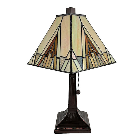 Alternate image 1 for Mission Tiffany Style Mini Table Lamp
