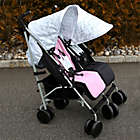 Alternate image 3 for Your Babiie MAWMA By Snooki Chelsea Double Stroller in Marble