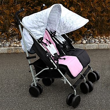 Your Babiie MAWMA By Snooki Chelsea Double Stroller in Marble. View a larger version of this product image.
