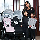 Alternate image 4 for Your Babiie MAWMA By Snooki Chelsea Double Stroller in Marble