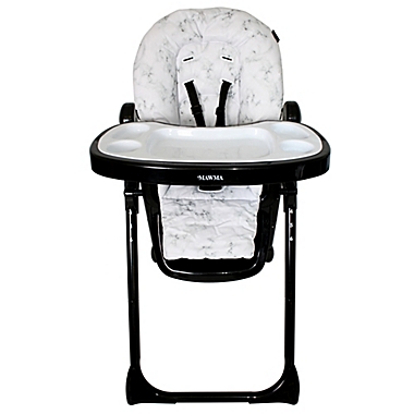 Your Babiie MAWMA by Snooki Fitzrovia High Chair in Black Marble. View a larger version of this product image.