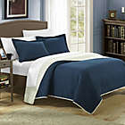 Alternate image 0 for Chic Home Lugano 3-Piece Reversible Queen Quilt Set in Navy
