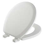 Alternate image 0 for Mayfair Round Molded Wood Toilet Seat in White with Easy Clean & Change&trade; Hinge