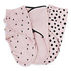 Alternate image 0 for Ely&#39;s &amp; Co.&reg; Size 3-6M 3-Pack Cotton Knit Swaddle Blankets in Pink