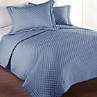 Alternate image 0 for Clean Living Diamond Water/Stain Resistant Full/Queen Quilt in Smoke Blue
