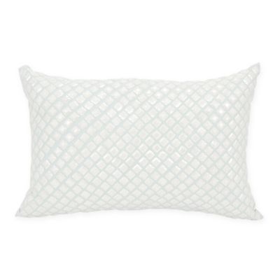 Mina Victory Couture Diamond Sequins Rectangular Throw Pillow