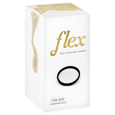 Flex&trade; 12-Count Disposable Menstrual Discs. View a larger version of this product image.
