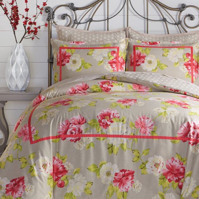 Jessica Simpson Naomi Reversible Comforter Set in Pink ...