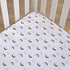 Alternate image 1 for carter&#39;s&reg; Chasing Rainbows Fitted Crib Sheet in Peach