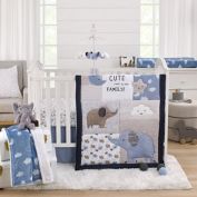 carter's&reg; Elephant 3-Piece Crib Bedding Set in Blue