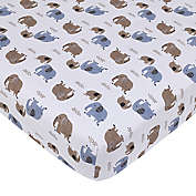 carter&#39;s&reg; Elephant Fitted Crib Sheet in Blue