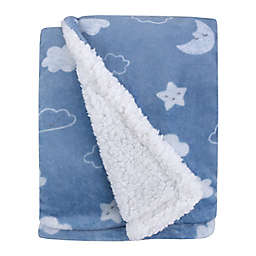 carter's® Elephant Sherpa Baby Blanket in Blue