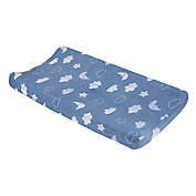 carter&#39;s&reg; Elephant Contoured Changing Pad Cover in Blue