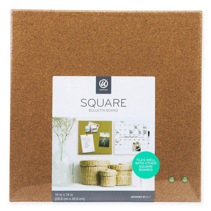 14Inch Square Cork Bulletin Board Bed Bath & Beyond
