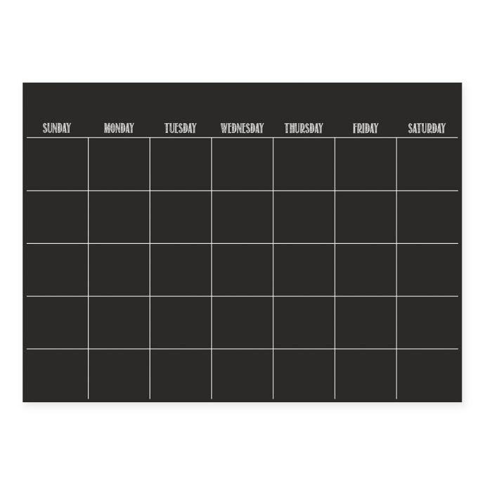 WallPops!® DryErase Monthly Calendar in Black with DryErase Marker