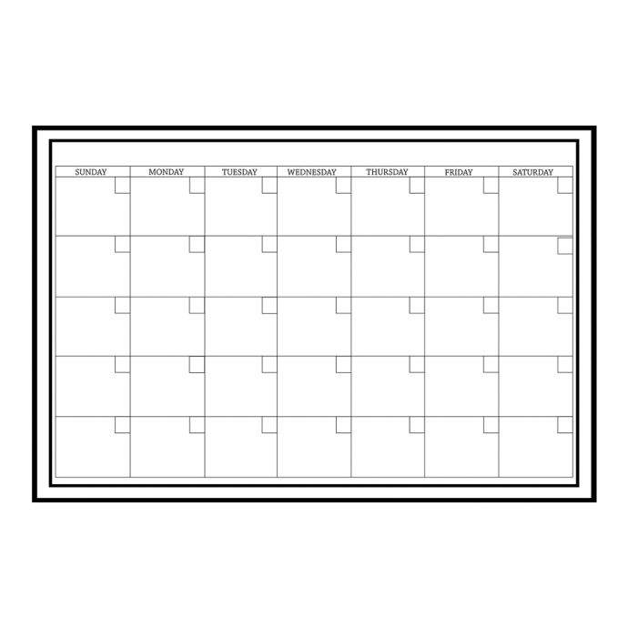 WallPops!® Dry-Erase Large Monthly Calendar in White with Dry-Erase ...