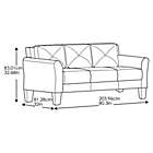 Alternate image 7 for Giano Microfiber Sofa in Brown