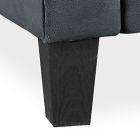 Alternate image 4 for Viola Microfiber Sofa in Dark Grey