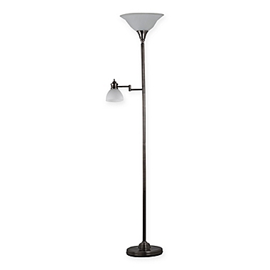 Adesso Julian Floor Lamp With Reading, Adesso Floor Lamp Shade Replacement