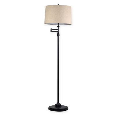 Adesso Julian Swing Arm Floor Lamp, Adesso Etagere Floor Lamp With Drawer