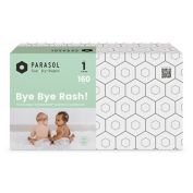 Parasol Clear+Dry&trade; Size 1 160-Count Natural Disposable Diapers