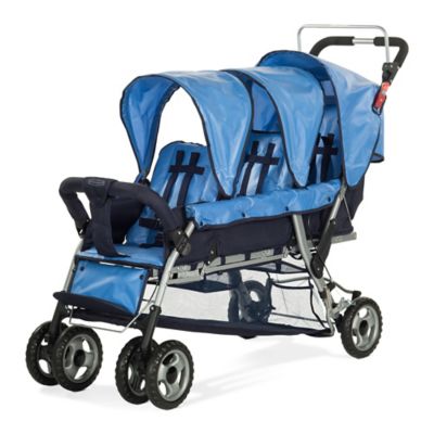 3 child stroller