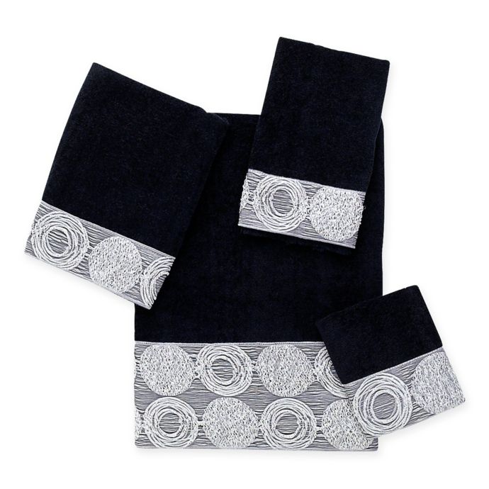 Avanti Galaxy Towel Collection in Black | Bed Bath and ...