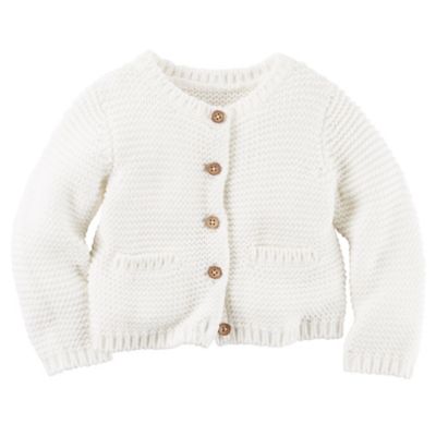 carters white cardigan