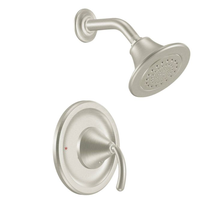 Moen Icon Positemp 1 Handle Wall Mount Shower Faucet In Brushed